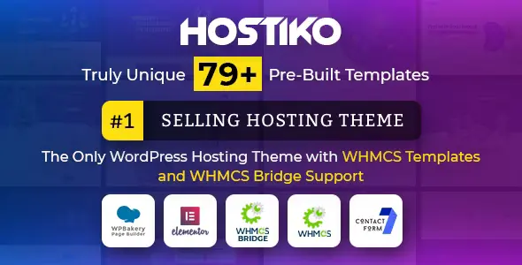hostiko wordpress whmcs hosting theme nulled
